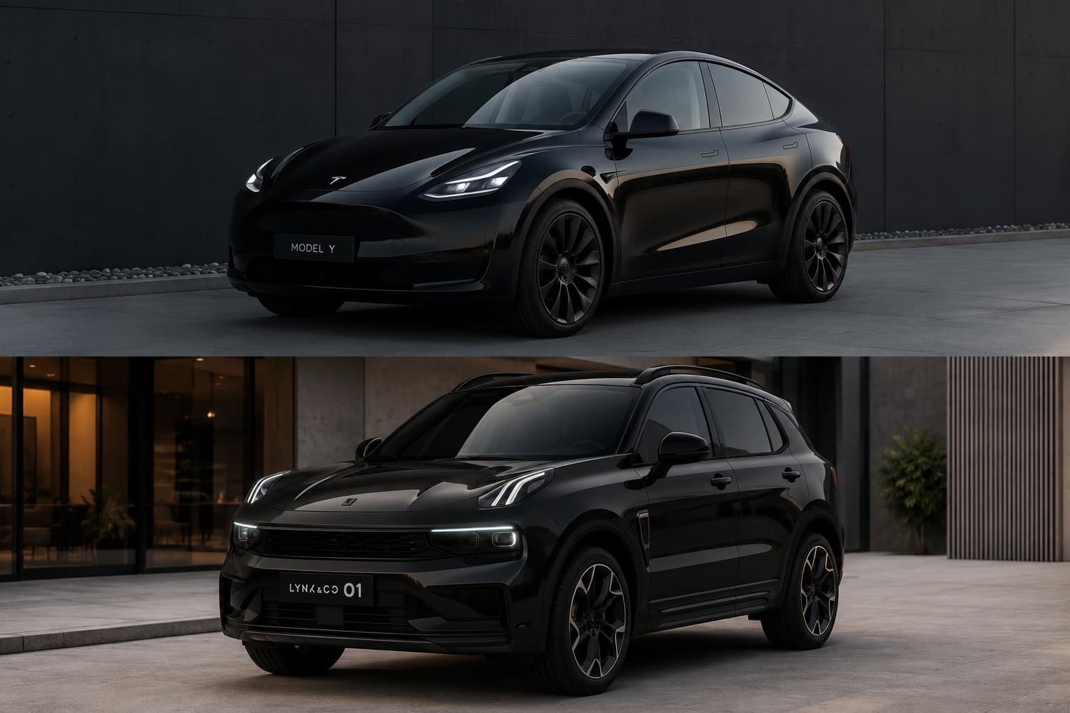 T4XI vloot — Tesla Model Y en Lynk & Co 01